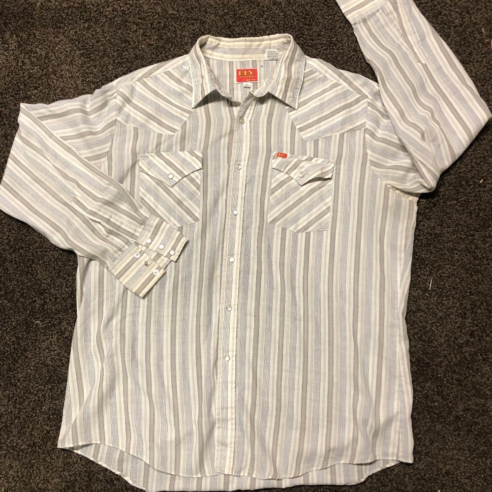 Vintage Ely Plains Western Wear Snap Shirt 17.5-34